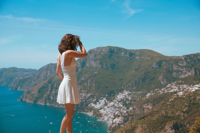 Kiley on the Amalfi coast