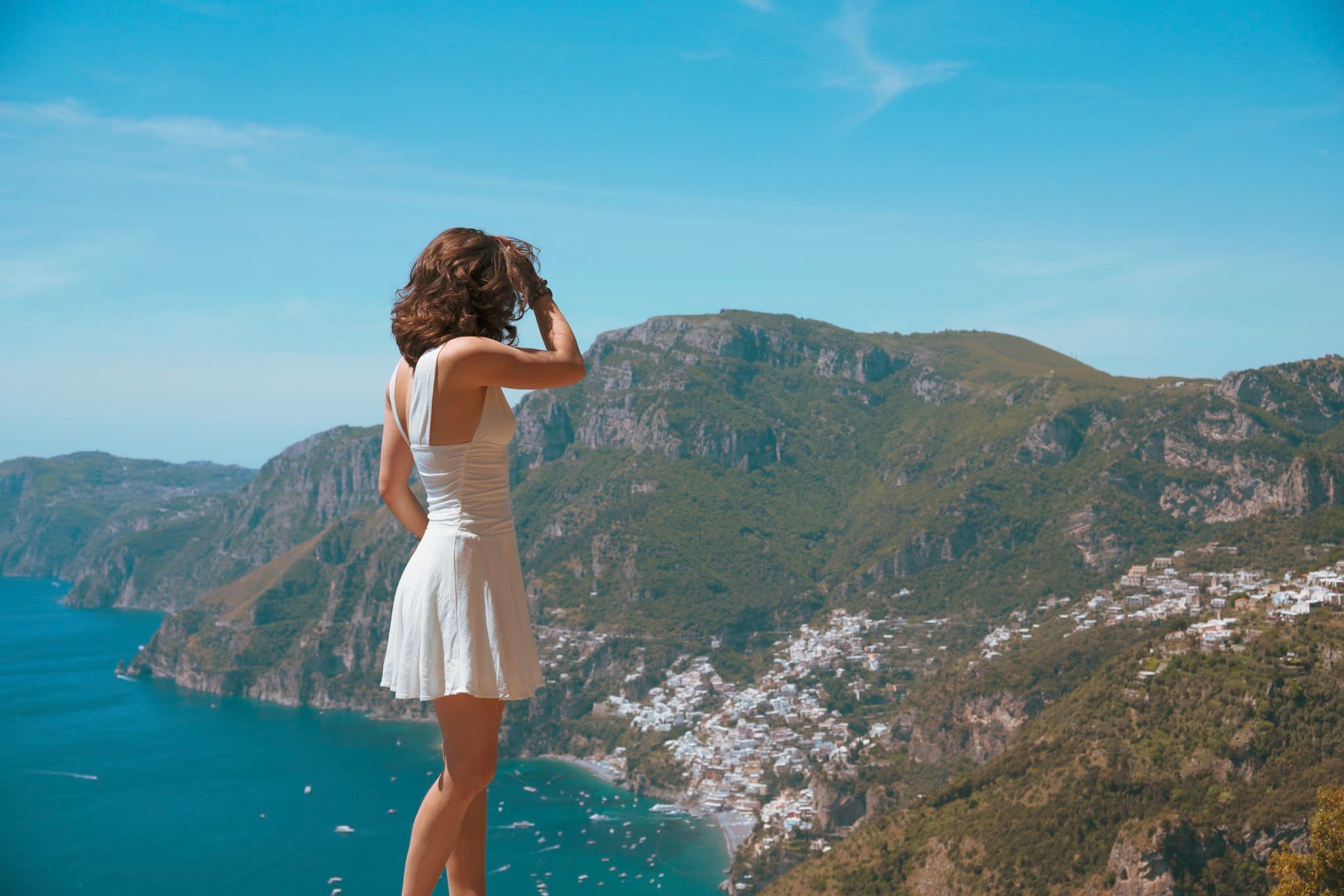 Kiley on the Amalfi coast